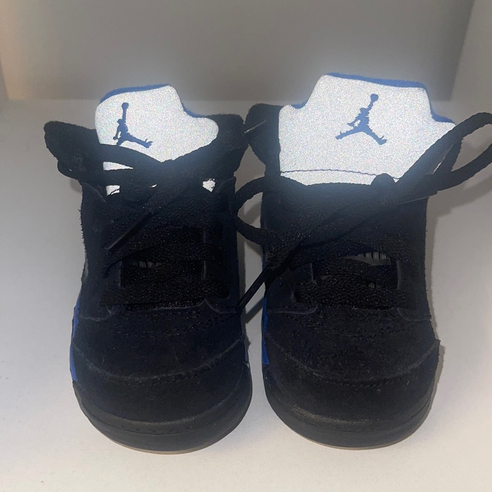 Jordan 5 Retro (Td) Black/racer blue size 5C